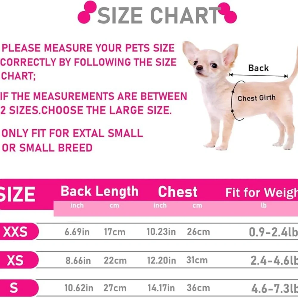 cutie XXS Dog Sweater, 2 Pieces